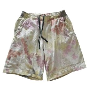 Nike Tie Dye Fleece Shorts Pastel Drawstring Athletic Size M